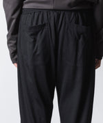 画像をギャラリービューアに読み込む, ATTACHMENT アタッチメントの1/60 WOOL SMOOTH SLIM FIT LOUNGE TROUSERS - BLACKの公式通販サイトsession福岡セレクトショップ
