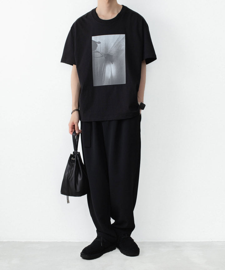 ATTACHMENT アタッチメントの30//2 SUVIN JERSEY PRINT TEE - BLACKの公式通販サイトsession福岡セレクトショップ