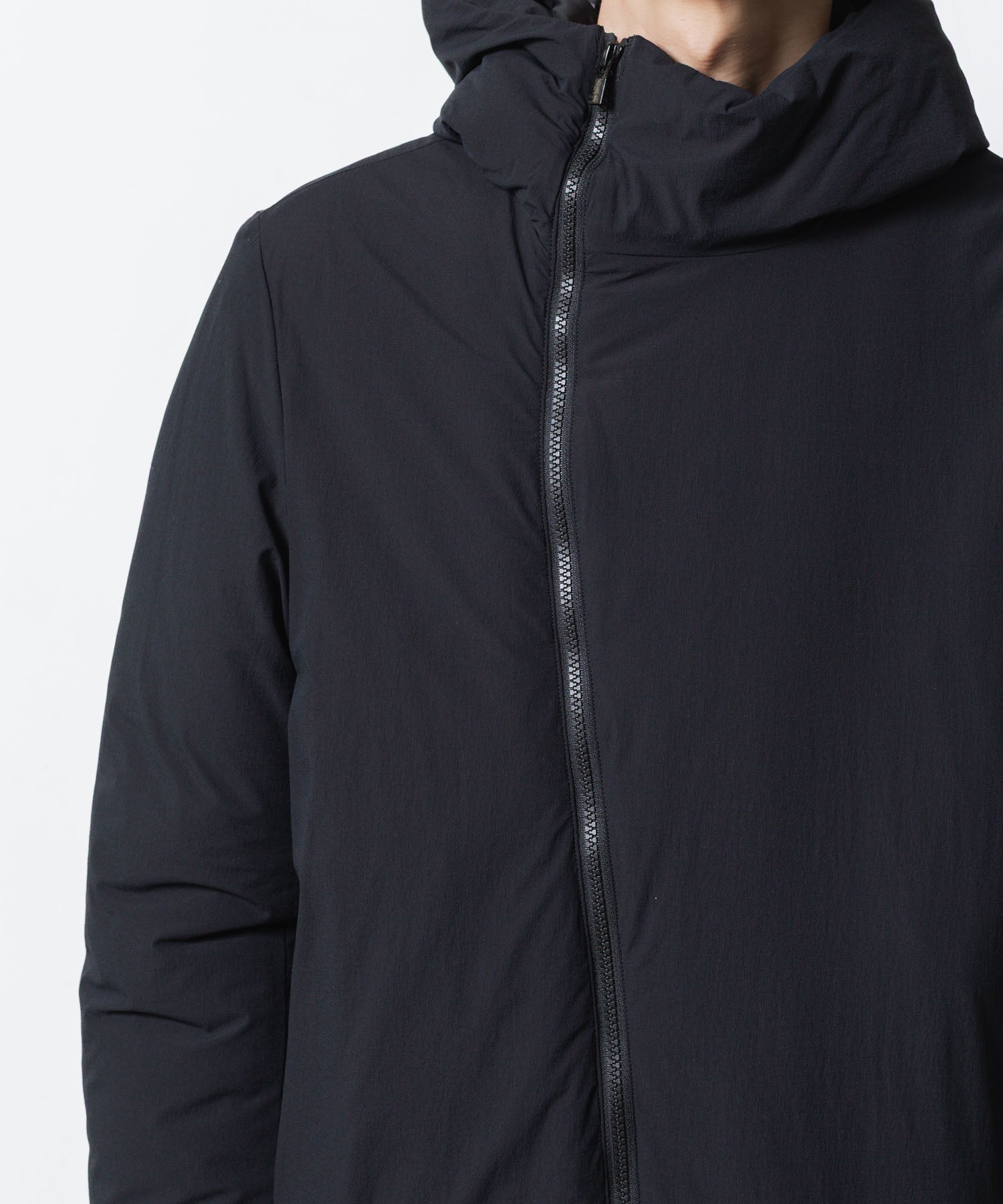 ATTACHMENT / EXCLUSIVE ITEMアタッチメントのNY 2WAY STRECH ROUND ZIP HOODED JACKET - BLACKの公式通販サイトsession福岡セレクトショップ