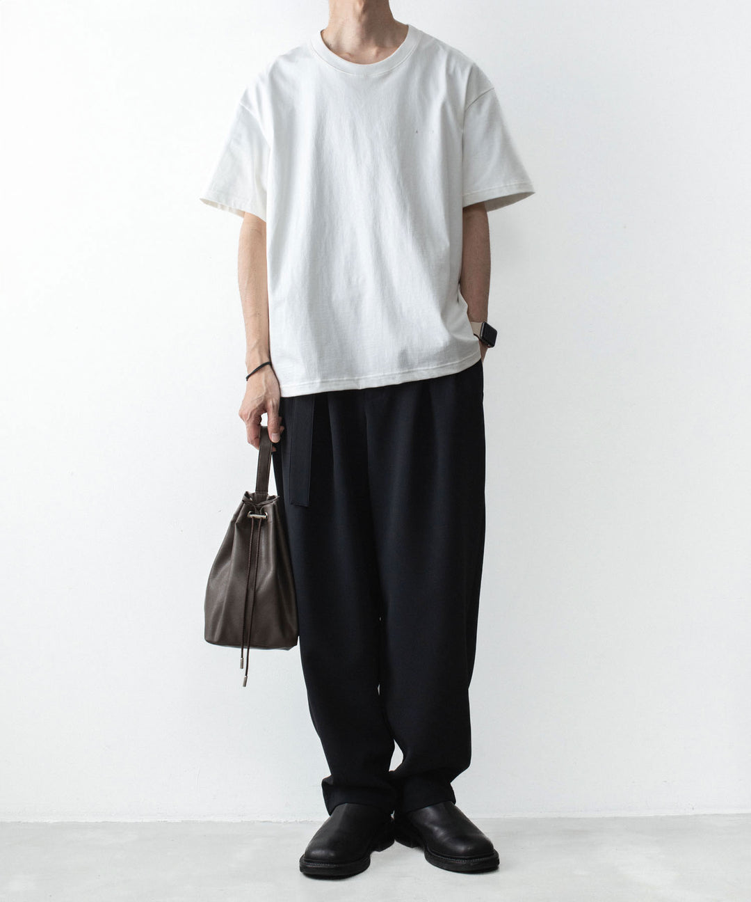 ATTACHMENT アタッチメントの30//2 SUVIN JERSEY EMBROIDERY TEE - WHITEの公式通販サイトsession福岡セレクトショップ