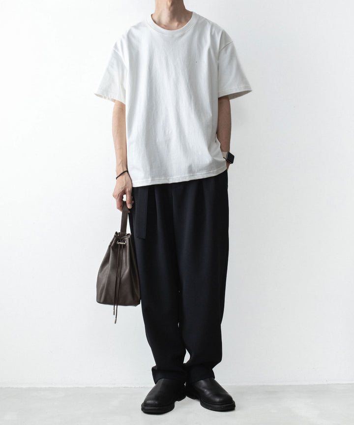 ATTACHMENT アタッチメントの30//2 SUVIN JERSEY EMBROIDERY TEE - WHITEの公式通販サイトsession福岡セレクトショップ