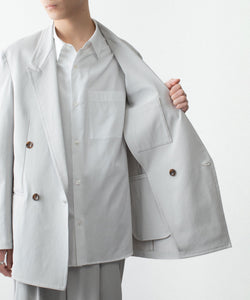 ATTACHMENT /アタッチメント】PE/CO/LI DRY TWILL DOUBLE-BREASTED JKT