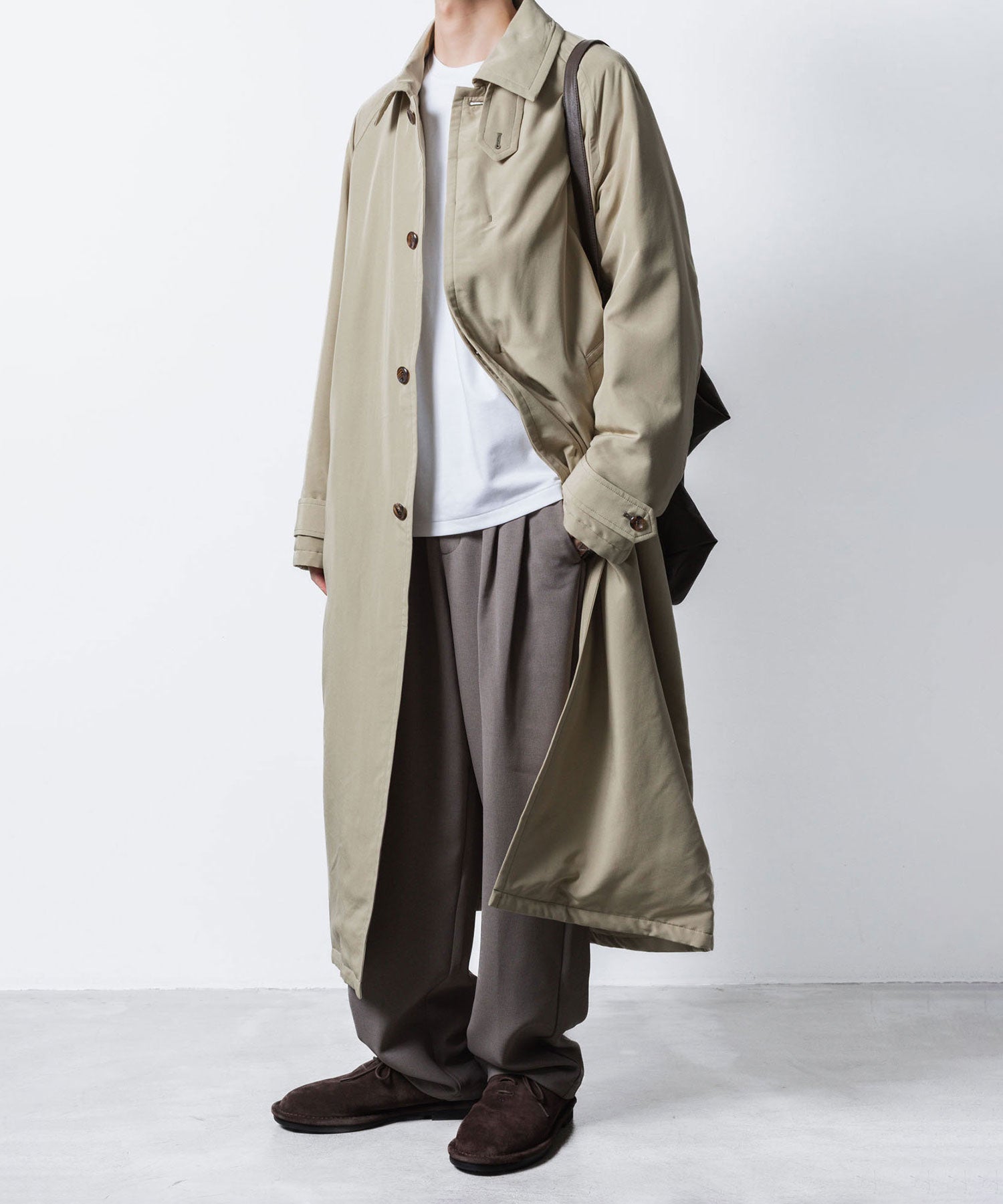 VEIN ヴェインのFIBRIL POPLIN PADDING BALMACAAN COAT - L.BEIGEの公式通販サイトsession福岡セレクトショップ