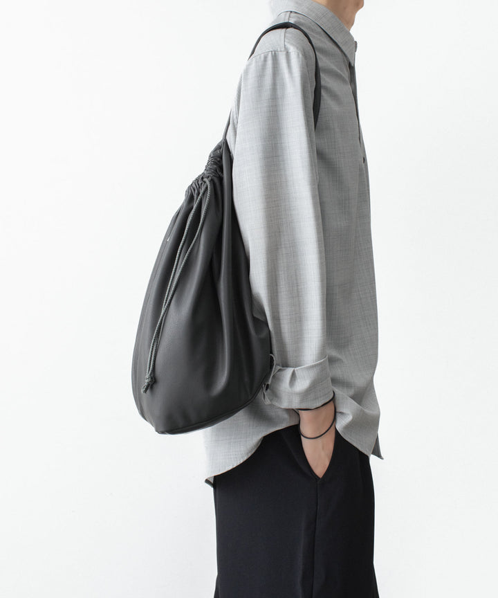 ATTACHMENT アタッチメントのSYNTHETIC LEATHER BUCKET BAG - GRAYの公式通販サイトsession福岡セレクトショップ