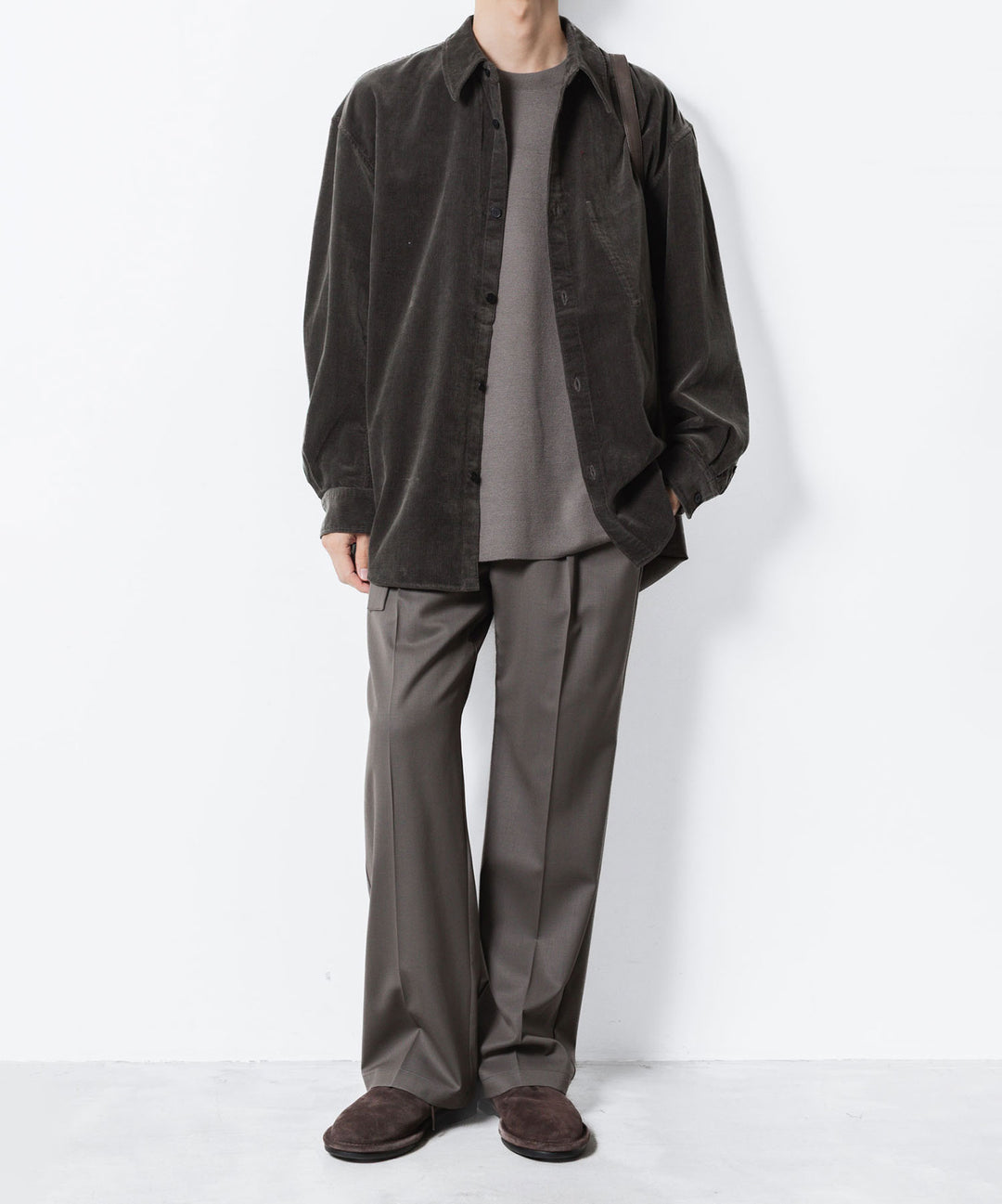 ATTACHMENT アタッチメントのWOxPE DOUBLE FACE KNIT CREW NECK PULLOVER - KHAKI GRAYの公式通販サイトsession福岡セレクトショップ