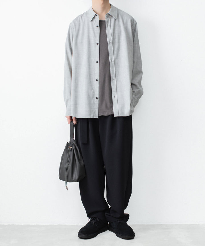 ATTACHMENT アタッチメントのWO/TA STRETCH TRO L/S SHIRT - X.GRAYの公式通販サイトsession福岡セレクトショップ