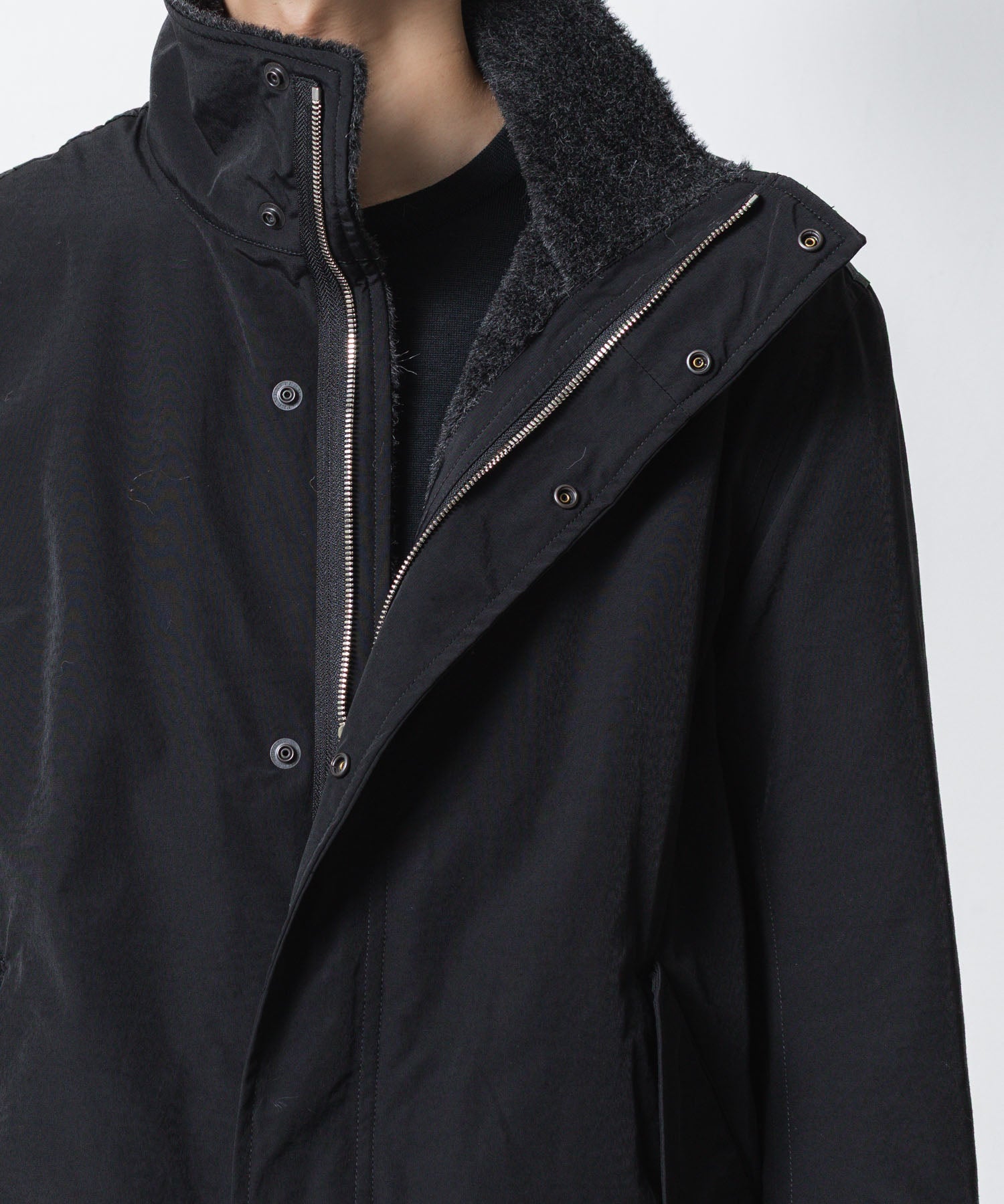 ATTACHMENT アタッチメントのCO/NY WEATHER CLOTH UTILITY JACKET - BLACKの公式通販サイトsession福岡セレクトショップ