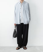 画像をギャラリービューアに読み込む, ATTACHMENT アタッチメントのWO/PE STRIPE L/S SHIRT - S.BLUEの公式通販サイトsession福岡セレクトショップ
