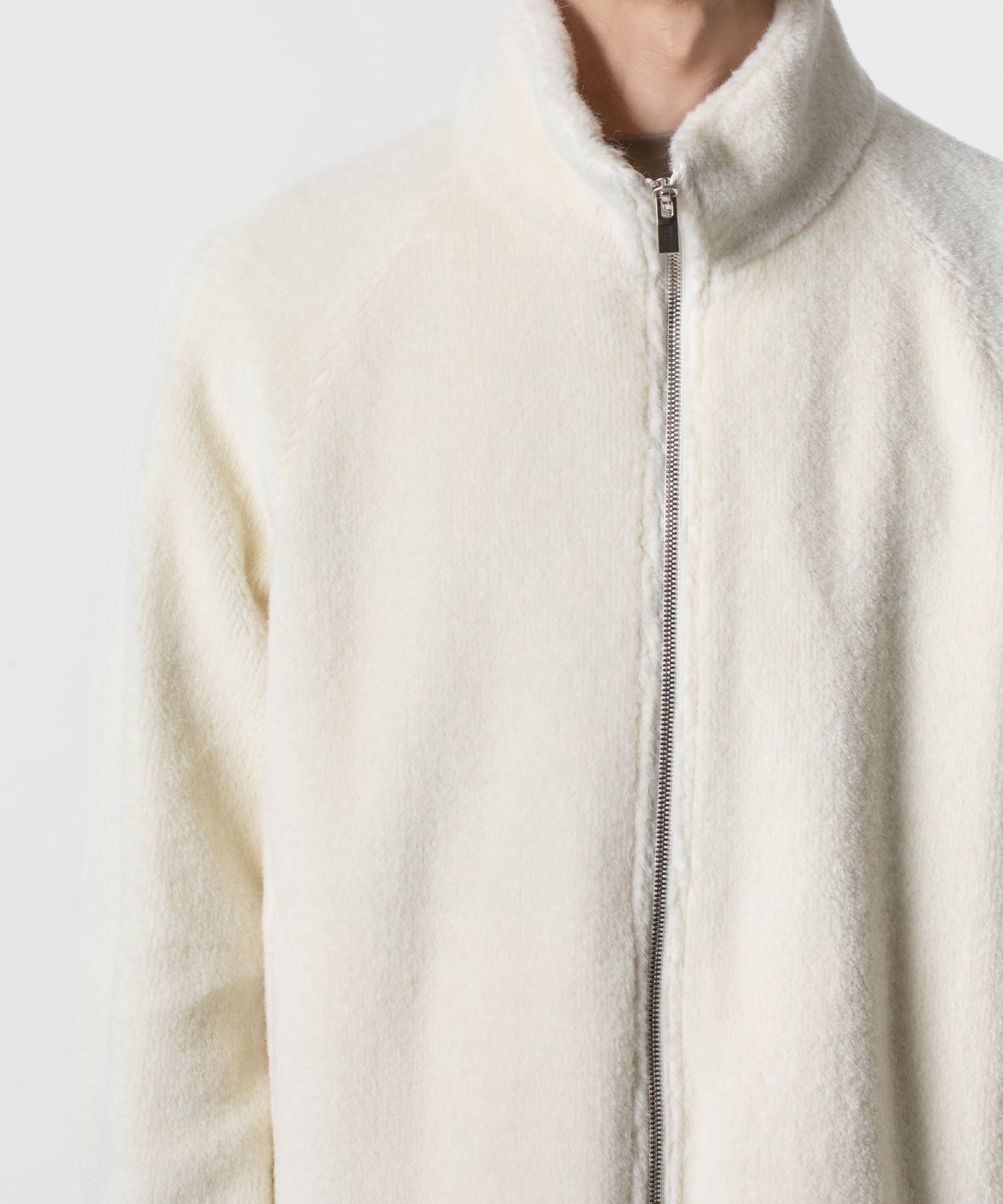 ATTACHMENT アタッチメントのWO/ALPACA BOA ZIP UP BLOUSON - OFF WHITEの公式通販サイトsession福岡セレクトショップ