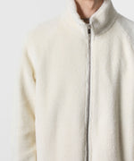 画像をギャラリービューアに読み込む, ATTACHMENT アタッチメントのWO/ALPACA BOA ZIP UP BLOUSON - OFF WHITEの公式通販サイトsession福岡セレクトショップ
