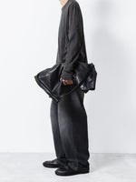 画像をギャラリービューアに読み込む, ATTACHMENT アタッチメントの80/2 PIMA CO JERSEY SLIM FIT LAYERED L/S TEE - X.BLACKの公式通販サイトsession福岡セレクトショップ
