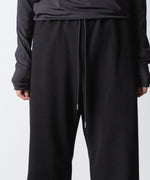 画像をギャラリービューアに読み込む, VEIN ヴェインのJUMBERCA TERRY CUT OFF BAGGY TROUSERS - BLACKの公式通販サイトsession福岡セレクトショップ
