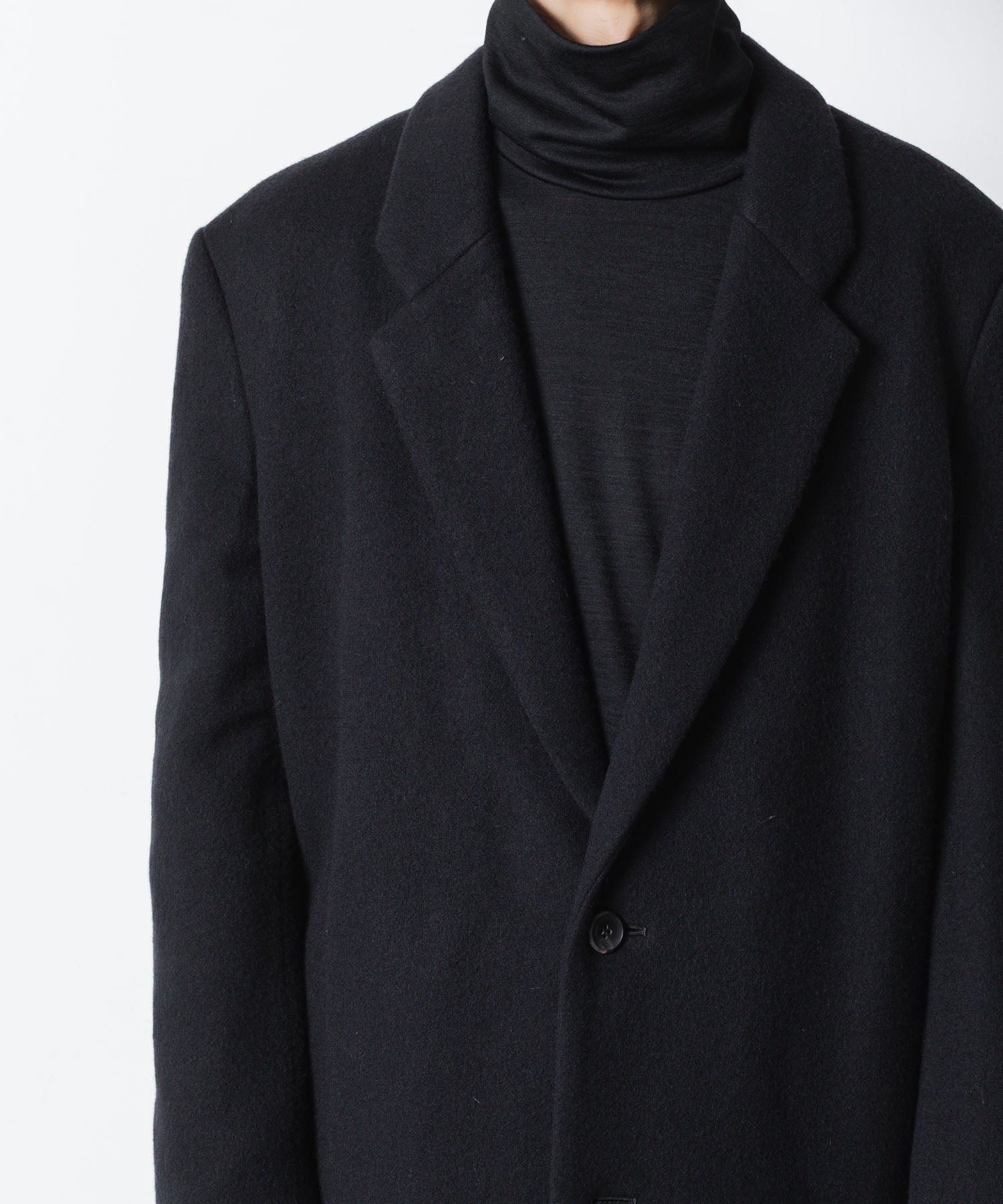 ATTACHMENT アタッチメントのWOOL SHAGGY PADDING CHESTER COAT - BLACKの公式通販サイトsession福岡セレクトショップ