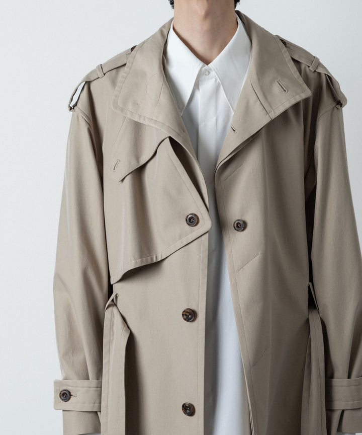 ato(アトウ)のSTAND COLLAR SINGLE TRENCH COAT - BEIGEの公式通販サイトsession福岡セレクトショップ