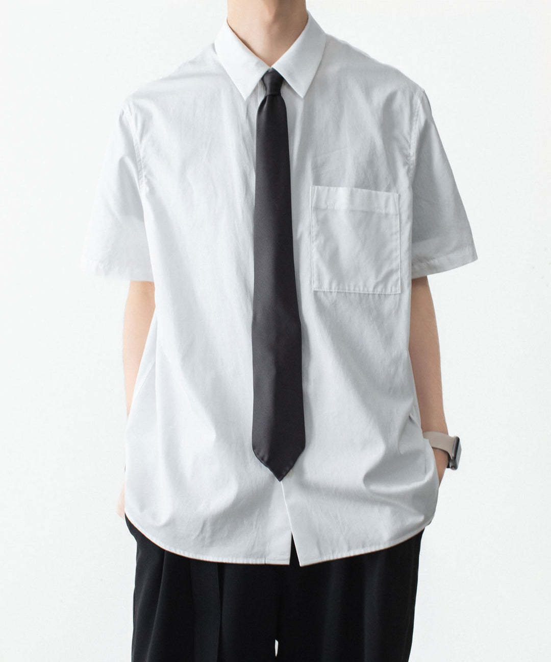 ATTACHMENT アタッチメントのSILK SATIN TIE - BLACKの公式通販サイトsession福岡セレクトショップ