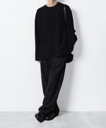 画像をギャラリービューアに読み込む, ATTACHMENT アタッチメントのWOxPE DOUBLE FACE KNIT CREW NECK PULLOVER - BLACKの公式通販サイトsession福岡セレクトショップ
