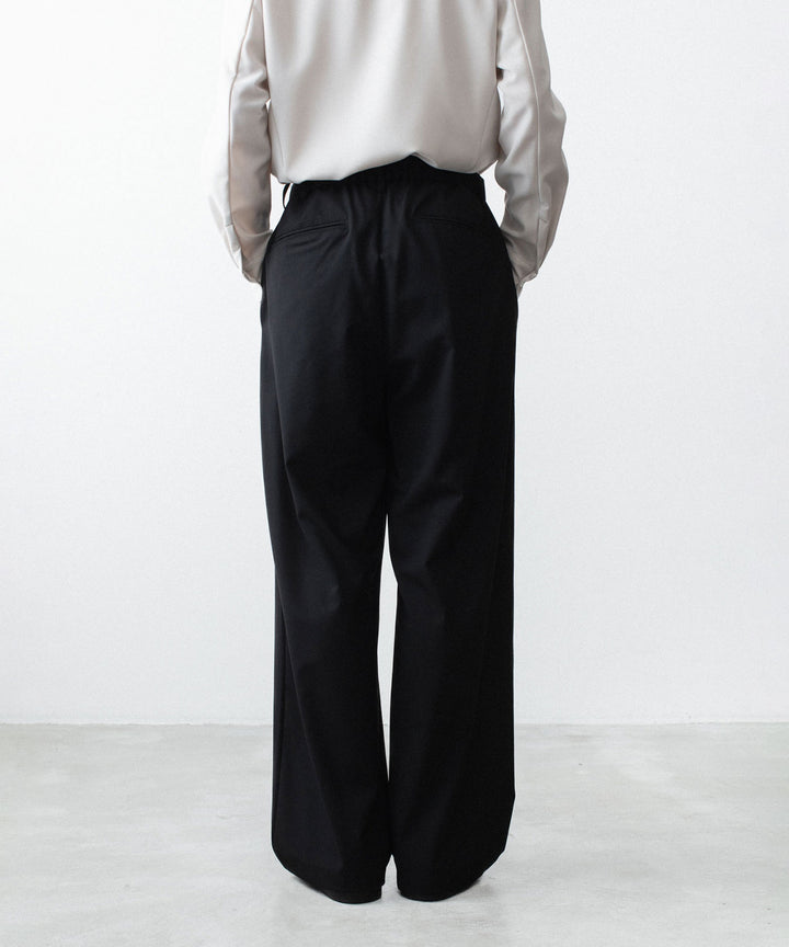 ATTACHMENT アタッチメントのWO/TA STRETCH TRO 1TUCK WIDE TROUSERS - BLACKの公式通販サイトsession福岡セレクトショップ