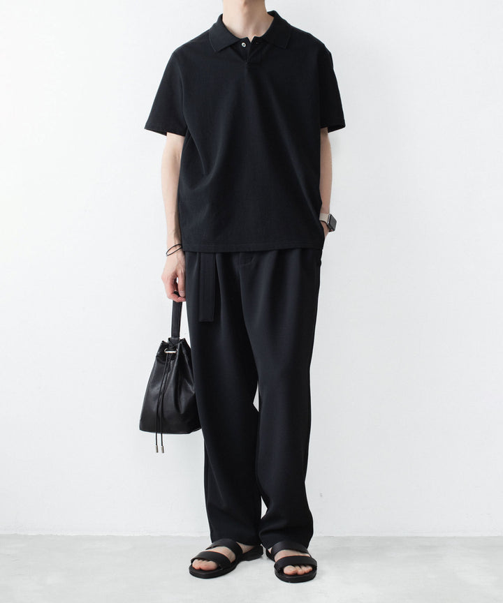 ATTACHMENT アタッチメントのSOFT PIQUE S/S POLO - BLACKの公式通販サイトsession福岡セレクトショップ