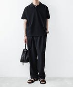 画像をギャラリービューアに読み込む, ATTACHMENT アタッチメントのSOFT PIQUE S/S POLO - BLACKの公式通販サイトsession福岡セレクトショップ
