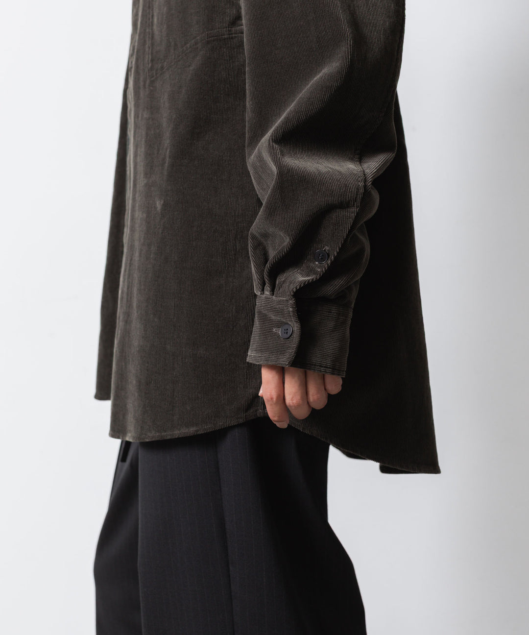 VEIN ヴェインのFINX CO CORDUROY L/S SHIRT - D.GRAYの公式通販サイトsession福岡セレクトショップ