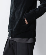 画像をギャラリービューアに読み込む, ATTACHMENT アタッチメントのCO/PE VELOR JERSEY TRACK JACKET - BLACKの公式通販サイトsession福岡セレクトショップ

