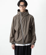 画像をギャラリービューアに読み込む, ATTACHMENT アタッチメントのNY TAFFETA HOODED TRACK JKT - KHAKI GRAYの公式通販サイトsession福岡セレクトショップ
