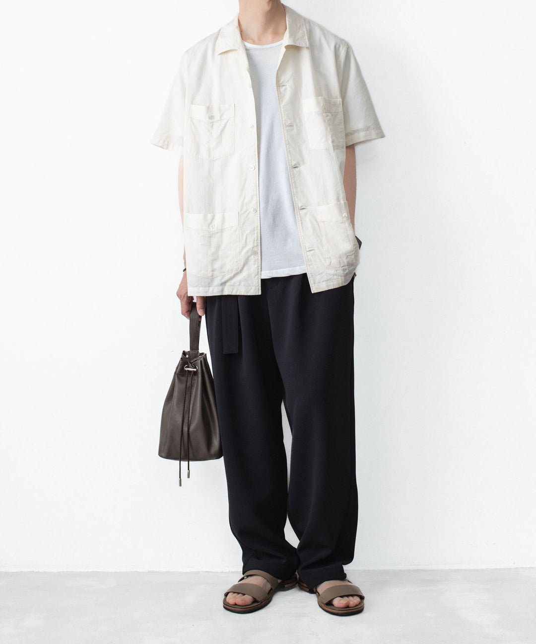 ATTACHMENT アタッチメントのCO/TEN JACQUARD LAWN GUAYABERA SHIRT - S.OFF WHITEの公式通販サイトsession福岡セレクトショップ