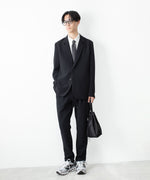画像をギャラリービューアに読み込む, ATTACHMENT アタッチメントのPE STRETCH DOUBLE CLOTH REGULAR FIT EASY TROUSERS - BLACKの公式通販サイトsession福岡セレクトショップ
