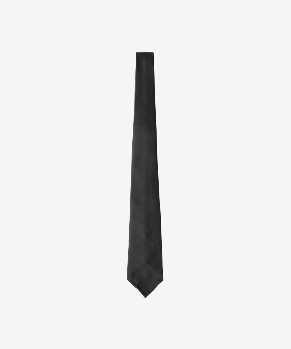 ATTACHMENT アタッチメントのSILK SATIN TIE - BLACKの公式通販サイトsession福岡セレクトショップ