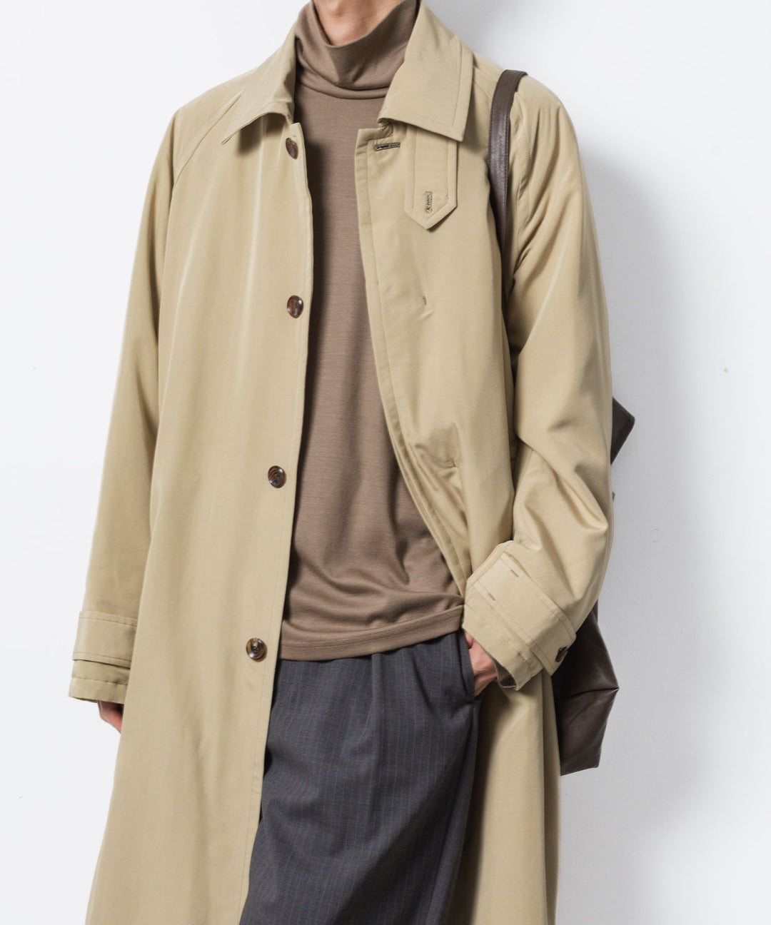 VEIN ヴェインのFIBRIL POPLIN PADDING BALMACAAN COAT - L.BEIGEの公式通販サイトsession福岡セレクトショップ