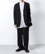 画像をギャラリービューアに読み込む, ATTACHMENT アタッチメントのCOTTON DOUBLE FACE COLLARLESS CARDIGAN - BLACKの公式通販サイトsession福岡セレクトショップ

