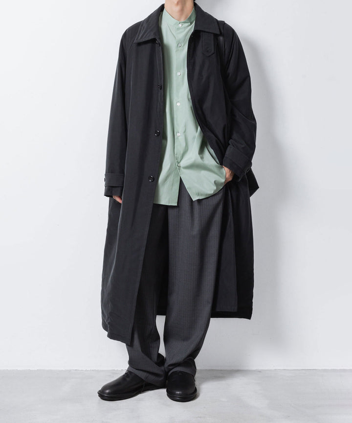 ATTACHMENT アタッチメントのT/W/SI STRETCH GABARDINE 1TUCK EASY TROUSERS - S.GRAYの公式通販サイトsession福岡セレクトショップ