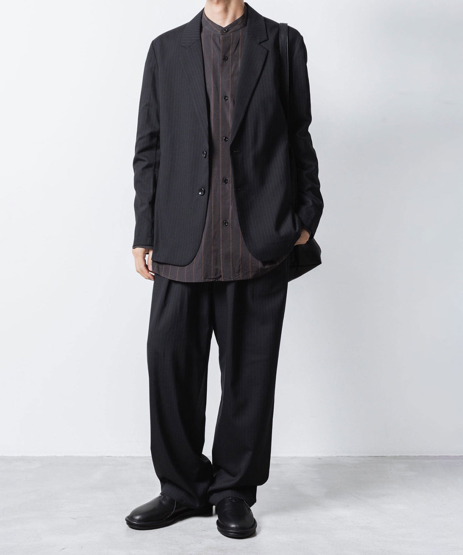 ATTACHMENT アタッチメントのT/W/SI STRETCH GABARDINE 2B JKT - S.BLACKの公式通販サイトsession福岡セレクトショップ