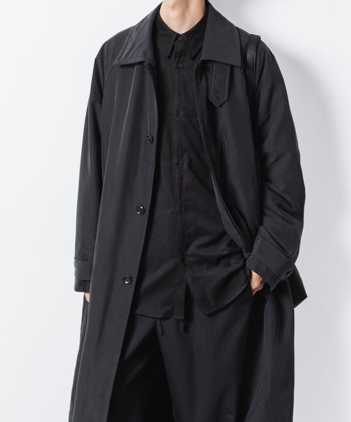 VEIN ヴェインのFIBRIL POPLIN PADDING BALMACAAN COAT - BLACKの公式通販サイトsession福岡セレクトショップ