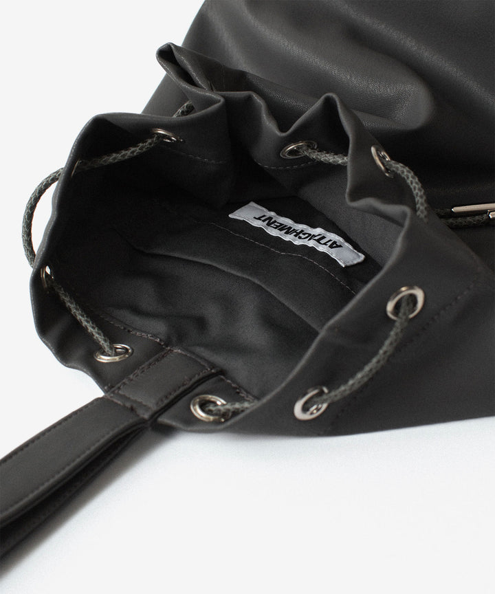 ATTACHMENT / EXCLUSIVE ITEMアタッチメントのSYNTHETIC LEATHER SMALL BUCKET BAG - GRAYの公式通販サイトsession福岡セレクトショップ