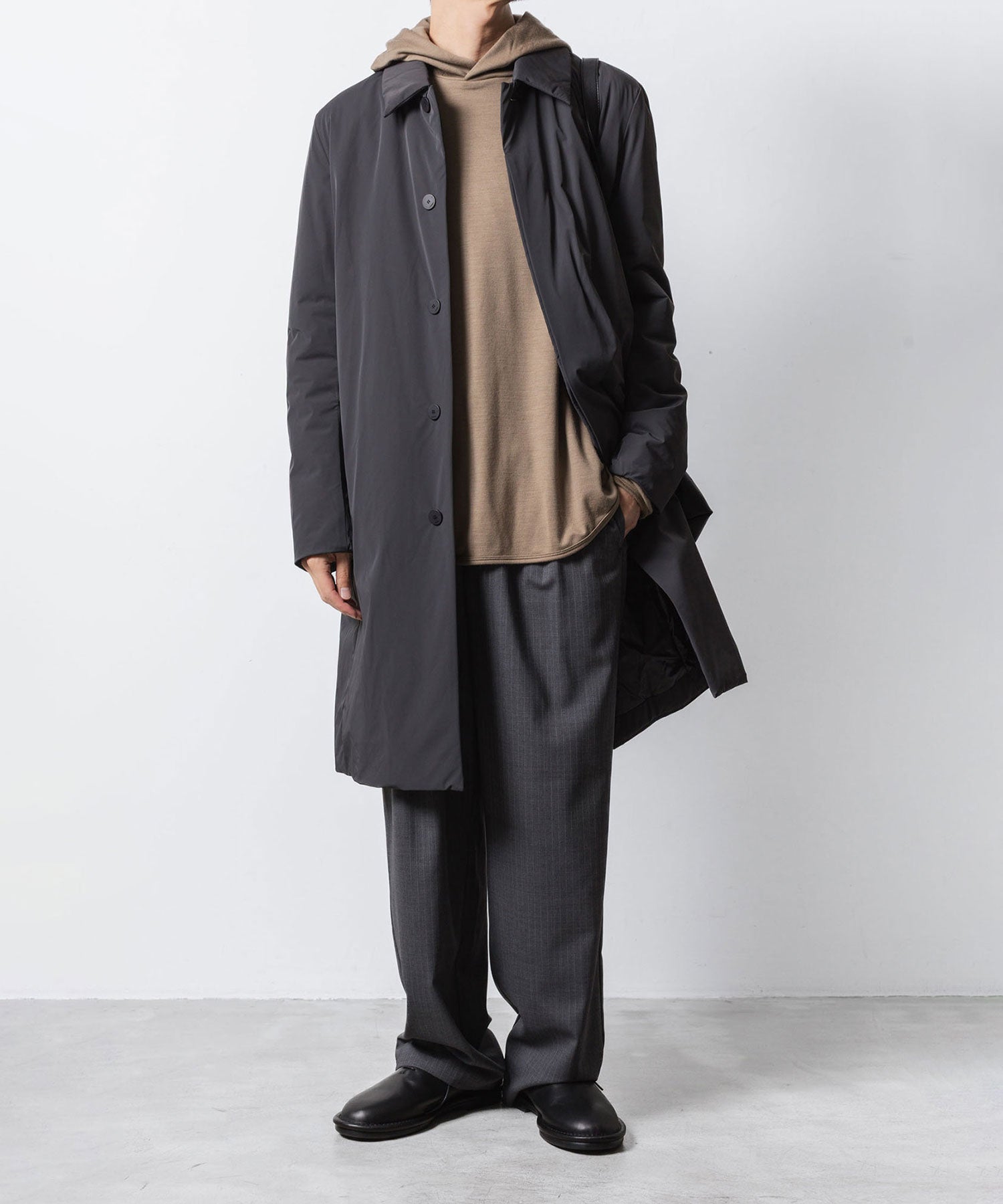 ATTACHMENT アタッチメントのNY 2LAYER STRETCH PADDING BALMACAAN COAT - D.GRAYの公式通販サイトsession福岡セレクトショップ