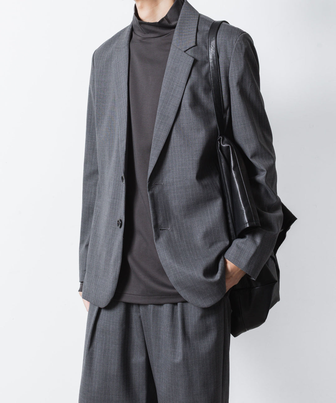 ATTACHMENT アタッチメントのSYNTHETIC LEATHER SHOULDER BAG - BLACKの公式通販サイトsession福岡セレクトショップ