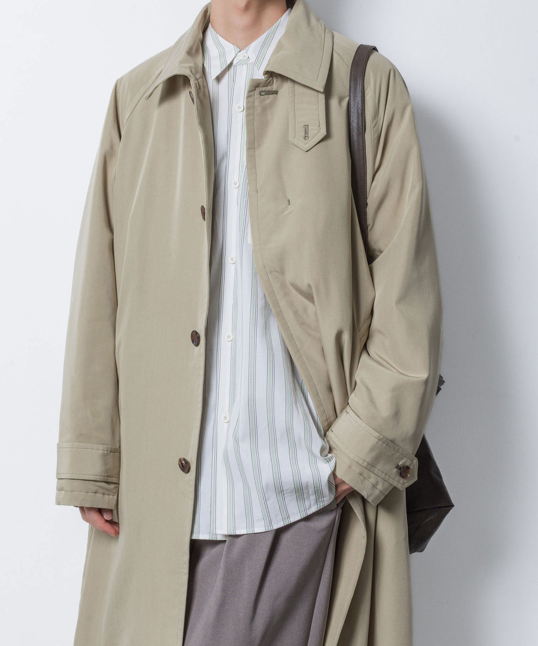 VEIN ヴェインのFIBRIL POPLIN PADDING BALMACAAN COAT - L.BEIGEの公式通販サイトsession福岡セレクトショップ