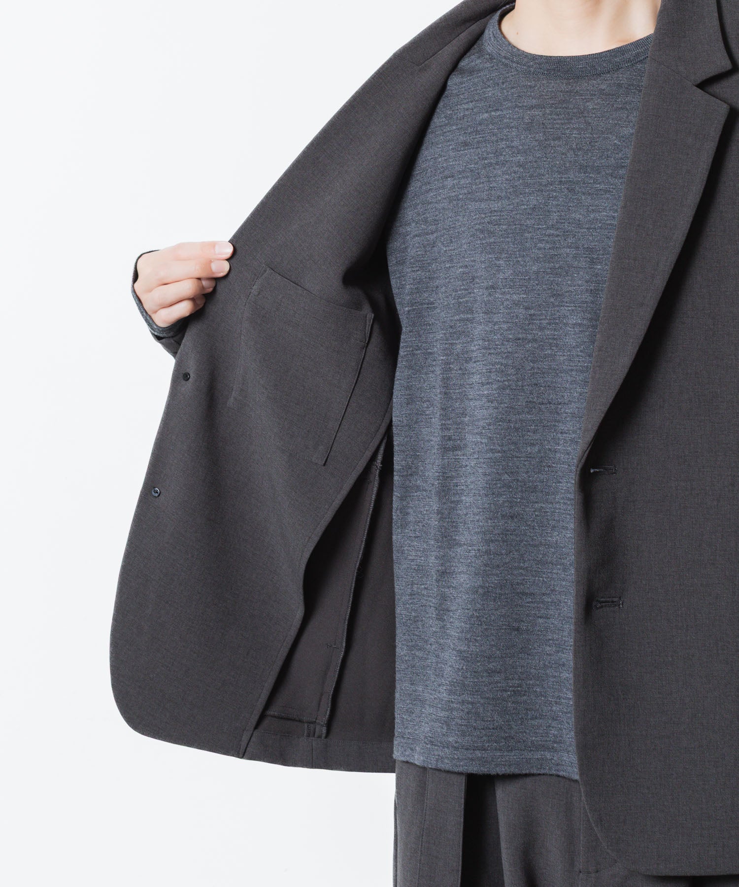 ATTACHMENT アタッチメントのPE STRETCH DOUBLE CLOTH 2B JKT - X.GRAYの公式通販サイトsession福岡セレクトショップ