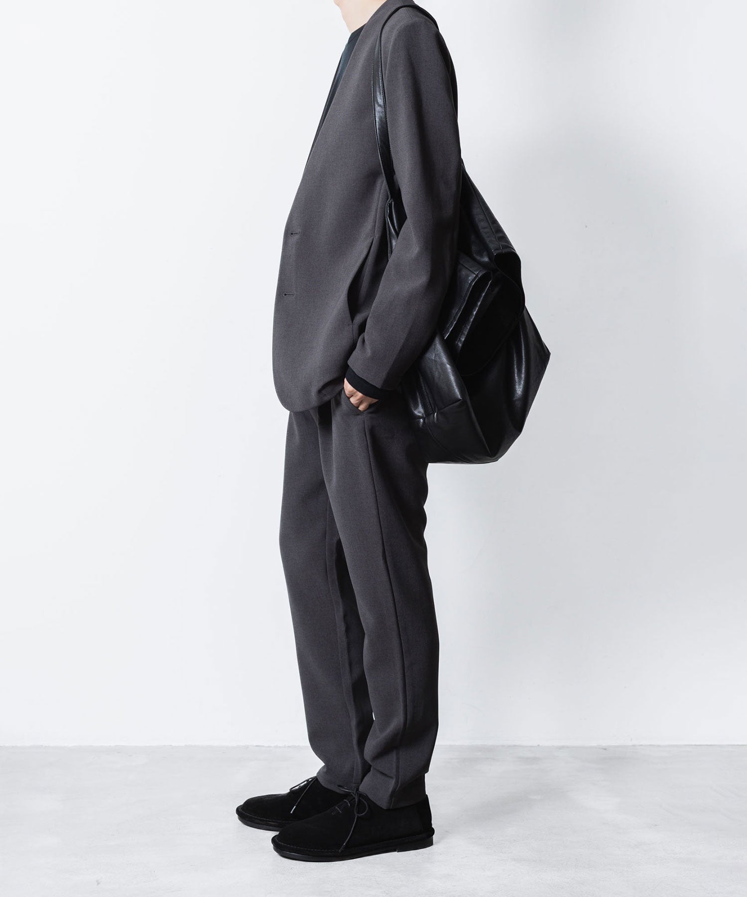 ATTACHMENT アタッチメントのPE STRETCH DOUBLE CLOTH REGULAR FIT EASY TROUSERS - X.GRAYの公式通販サイトsession福岡セレクトショップ