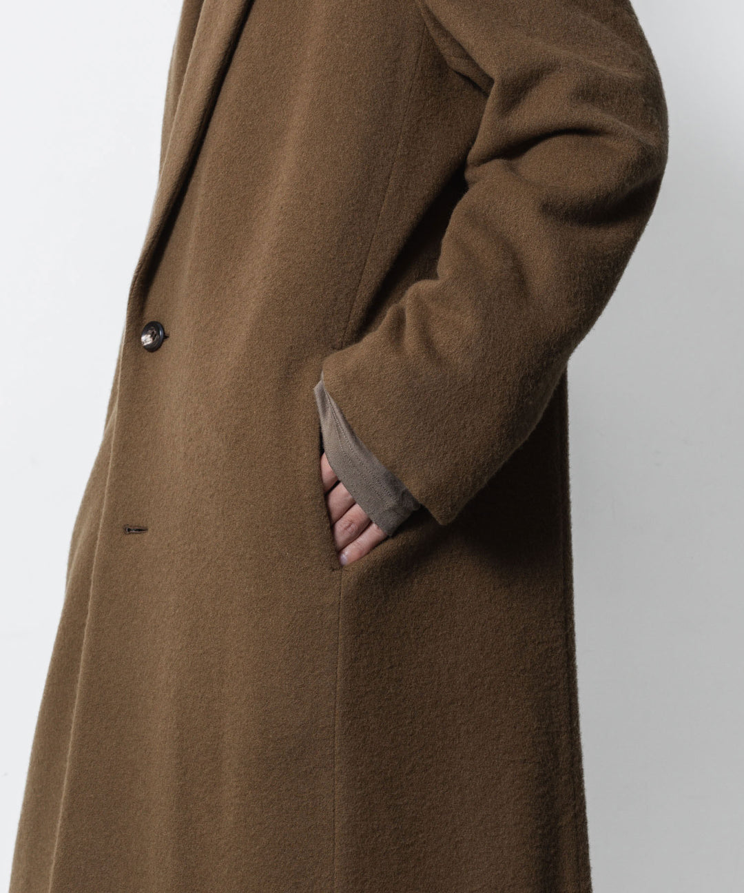 ATTACHMENT アタッチメントのWOOL SHAGGY PADDING CHESTER COAT - CAMELの公式通販サイトsession福岡セレクトショップ
