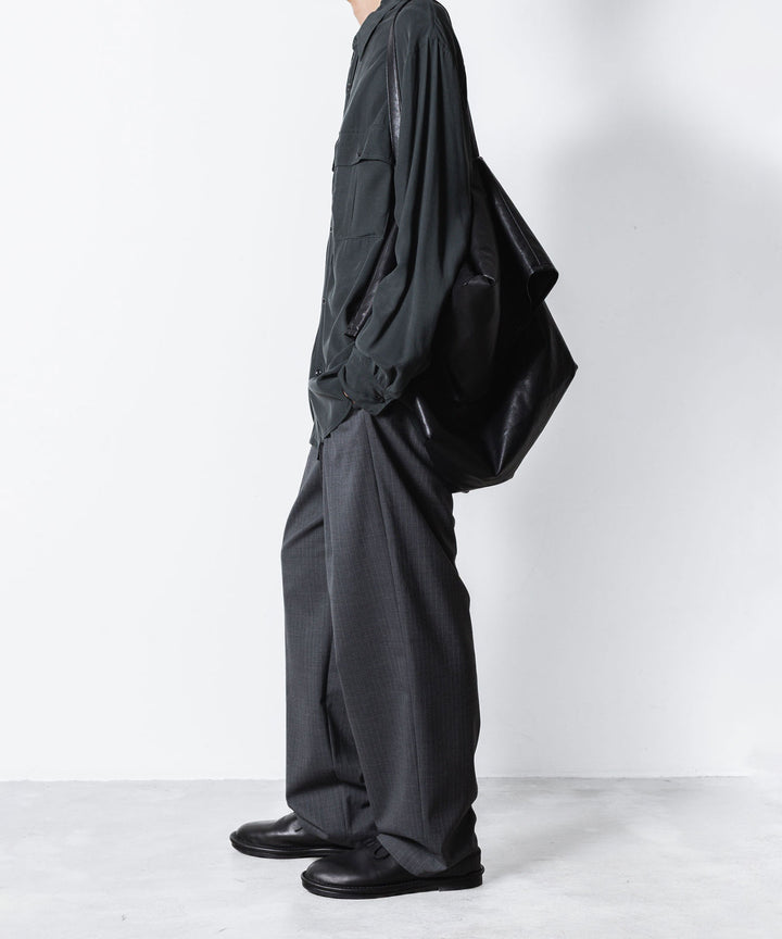 ATTACHMENT アタッチメントのCU/RY FIBRIL TAFFETA PATCH POCKET L/S SHIRT - D.GRAYの公式通販サイトsession福岡セレクトショップ