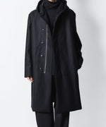 画像をギャラリービューアに読み込む, ATTACHMENT / EXCLUSIVE ITEMアタッチメントの2/90 SUPER120S MALTON ZIPUP HOODED COAT - BLACKの公式通販サイトsession福岡セレクトショップ
