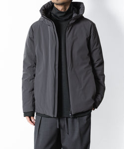 ATTACHMENT /アタッチメント】3LAYER LIGHT TAFFETA HOODED DOWN