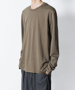 画像をギャラリービューアに読み込む, ATTACHMENT アタッチメントのCOTTON DOUBLE FACE SLIM FIT L/S TEE - CAMELの公式通販サイトsession福岡セレクトショップ
