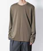 画像をギャラリービューアに読み込む, ATTACHMENT アタッチメントのCOTTON DOUBLE FACE SLIM FIT L/S TEE - CAMELの公式通販サイトsession福岡セレクトショップ
