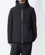 画像をギャラリービューアに読み込む, ATTACHMENT アタッチメントの3LAYER LIGHT TAFFETA HOODED DOWN JACKET - BLACKの公式通販サイトsession福岡セレクトショップ

