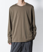 画像をギャラリービューアに読み込む, ATTACHMENT アタッチメントのCOTTON DOUBLE FACE SLIM FIT L/S TEE - CAMELの公式通販サイトsession福岡セレクトショップ
