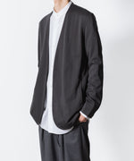 画像をギャラリービューアに読み込む, ATTACHMENT アタッチメントのCOTTON DOUBLE FACE COLLARLESS CARDIGAN - D.GRAYの公式通販サイトsession福岡セレクトショップ
