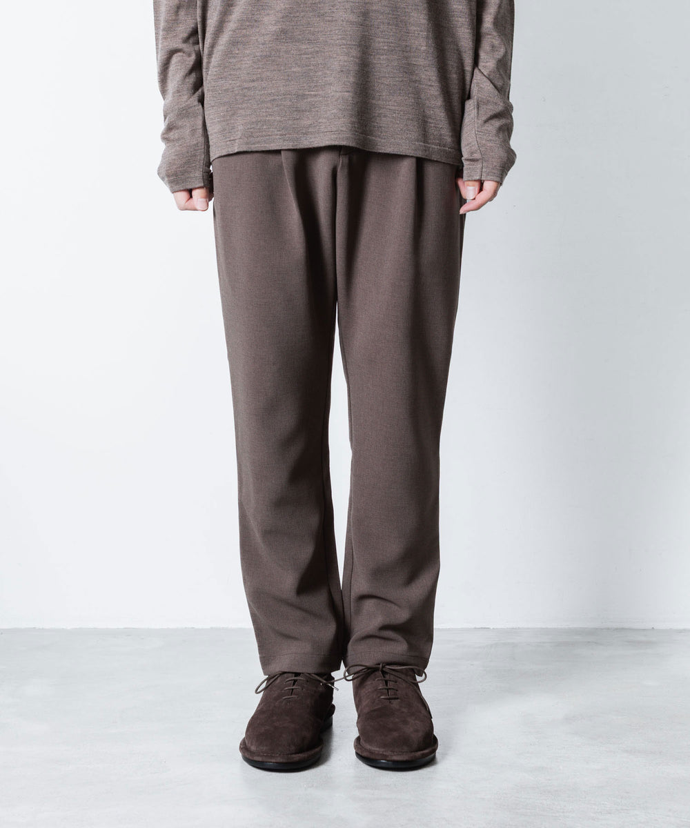 ATTACHMENT アタッチメントのPE STRETCH DOUBLE CLOTH REGULAR FIT EASY TROUSERS - D.KH GRAYの公式通販サイトsession福岡セレクトショップ